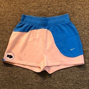 Nike Blue and Pink Sports Shorts